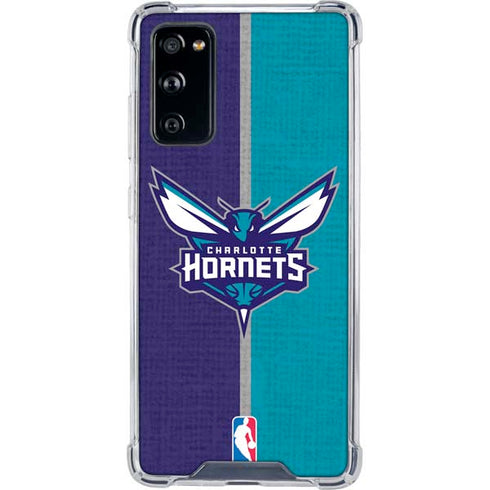 NBA Charlotte Hornets Canvas Galaxy S20 FE Clear Case